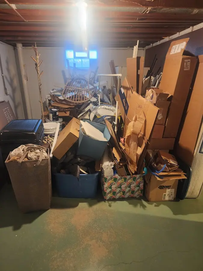 Roll-off dumpster container at job site for 20 Yard Dumpster Rental in Salisbury